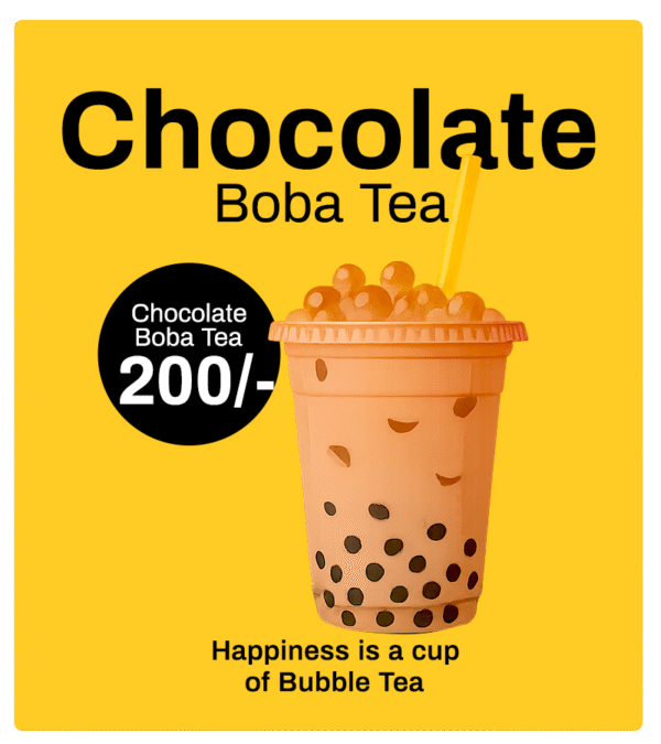 Chocolate Boba Tea