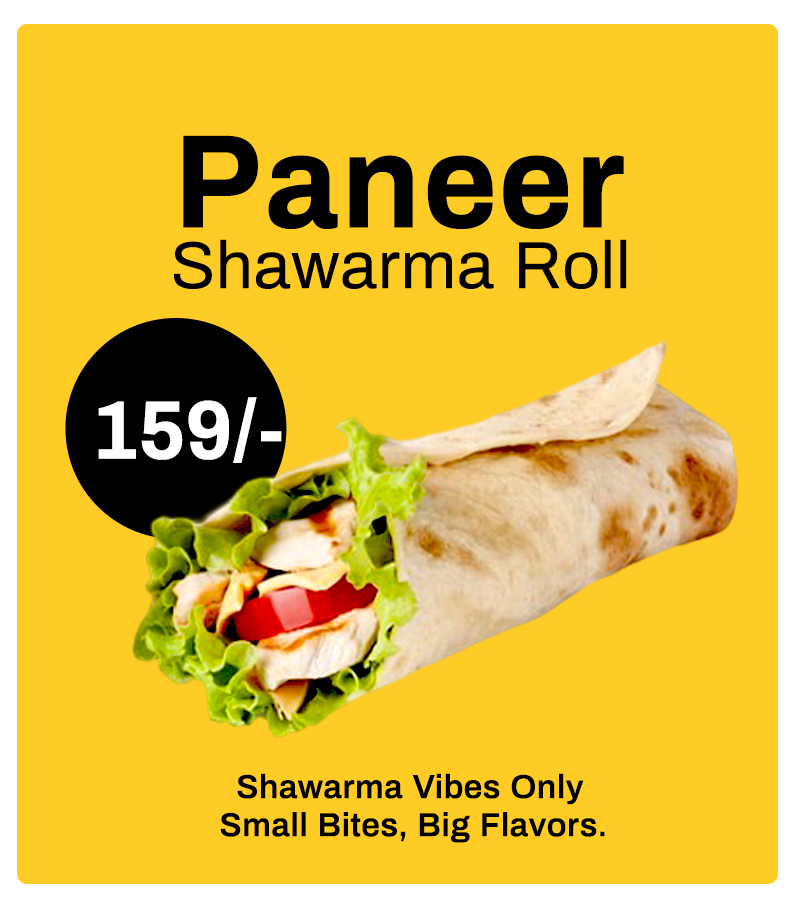 Paneer Shawarma Roll